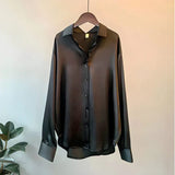Modinzi black / 6 Luxe Flow – Oversized Silk Blouse