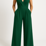 Modinzi Light Green / 6 Luxe Grace – Wide Leg Wrap Jumpsuit
