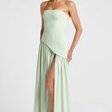 Eclipse Drama – Lace-Up Maxi Dress