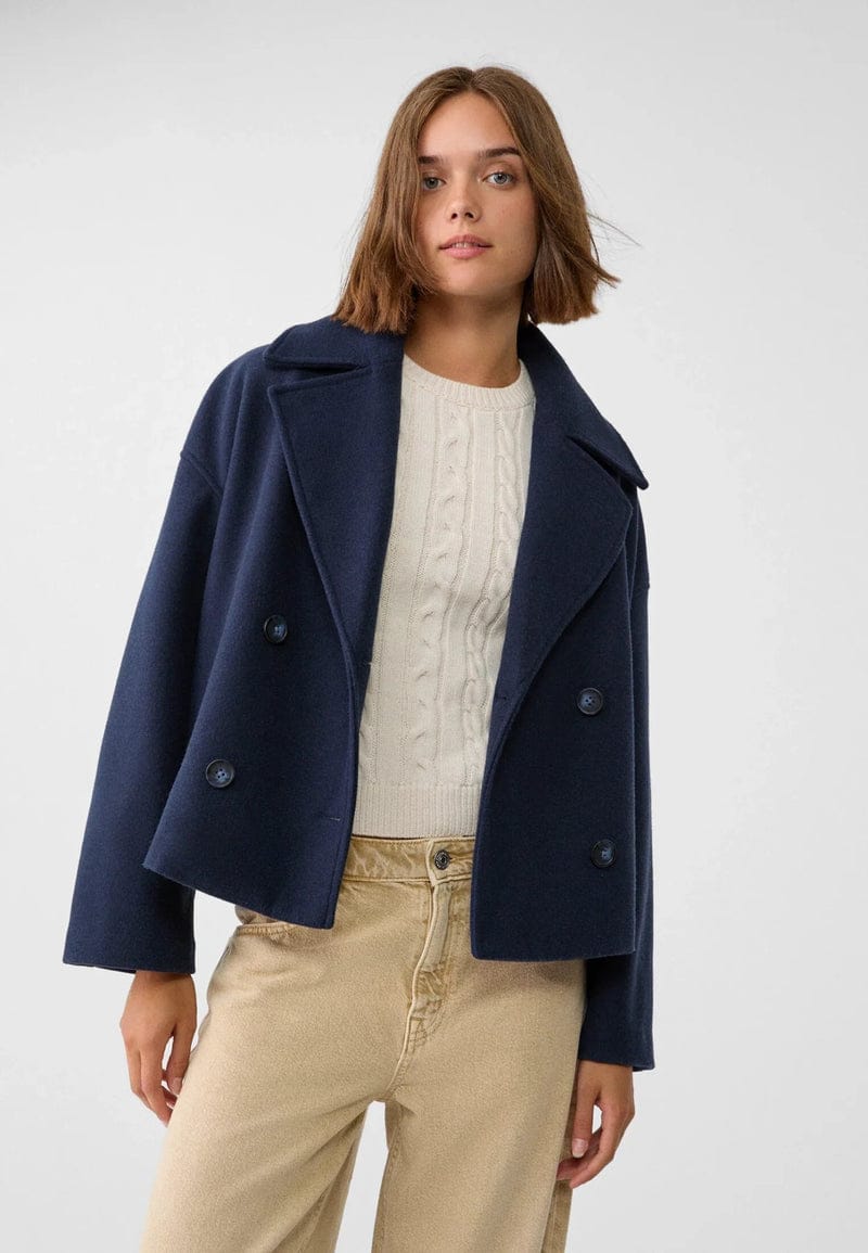 Modinzi Navy Blue / 6 Manor Classic – Double-Breasted Peacoat