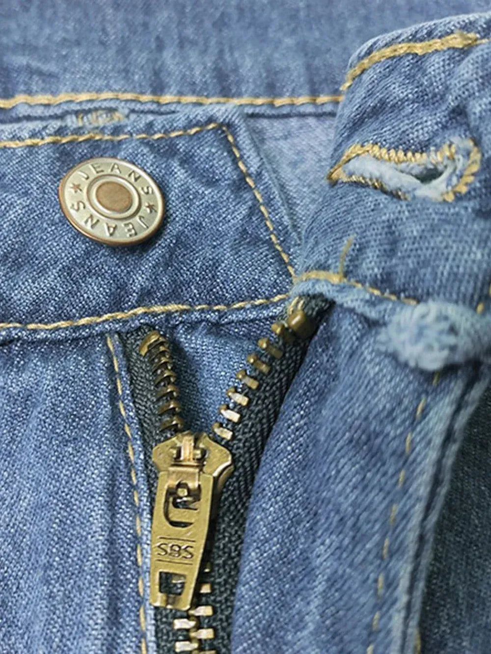 Modinzi Mara Drape – Pleated Wide-Leg Jeans