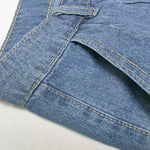 Modinzi Mara Drape – Pleated Wide-Leg Jeans