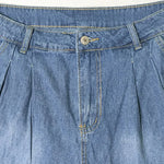 Modinzi Mara Drape – Pleated Wide-Leg Jeans