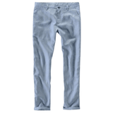 Modinzi Mens Trousers Blue / 32 Men’s Casual Linen Blend Trousers – Lightweight Straight-Leg Summer Pants