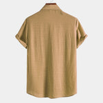 Modinzi mens Shirts Men’s Casual Short Sleeve Button Shirt – Lightweight Textured Summer Top