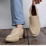 Modinzi mens shoes Men’s Casual Suede Loafers – Lightweight Slip-On Driving Shoes with Rubber Sole