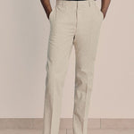 Modinzi Mens Trousers Beige / XS Men’s Classic Linen-Blend Tailored Pants – Slim Tapered Fit