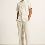 Modinzi Men Trousers Men’s Elastic Waist Smart Casual Trousers – Relaxed Fit Cotton Blend Pants