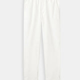 Modinzi Men Trousers White / S Men’s Elastic Waist Smart Casual Trousers – Relaxed Fit Cotton Blend Pants
