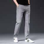 Modinzi Men Trousers Grey / 32 Men’s Lightweight Stretch Chino Pants – Slim Straight Comfort Fit