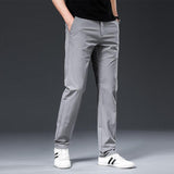 Modinzi Men Trousers Grey / 32 Men’s Lightweight Stretch Chino Pants – Slim Straight Comfort Fit