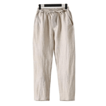 Modinzi Mens Trousers Men’s Linen Drawstring Pants – Relaxed Fit Lightweight Trousers