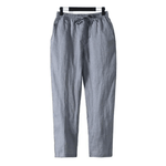 Modinzi Mens Trousers Men’s Linen Drawstring Pants – Relaxed Fit Lightweight Trousers