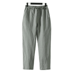 Modinzi Mens Trousers Men’s Linen Drawstring Pants – Relaxed Fit Lightweight Trousers