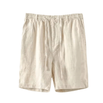 Modinzi mens Shorts Beige / S Men’s Linen Drawstring Shorts – Lightweight Casual Summer Shorts