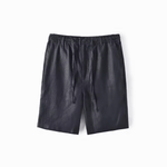 Modinzi mens Shorts black / S Men’s Linen Drawstring Shorts – Lightweight Casual Summer Shorts
