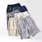 Modinzi mens Shorts Men’s Linen Drawstring Shorts – Lightweight Casual Summer Shorts