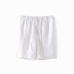 Modinzi mens Shorts White / S Men’s Linen Drawstring Shorts – Lightweight Casual Summer Shorts