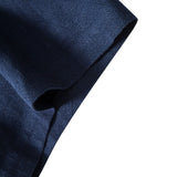 Modinzi mens set Men’s Linen Short Sleeve Shirt and Casual Trousers Set – Lightweight Summer Outfit