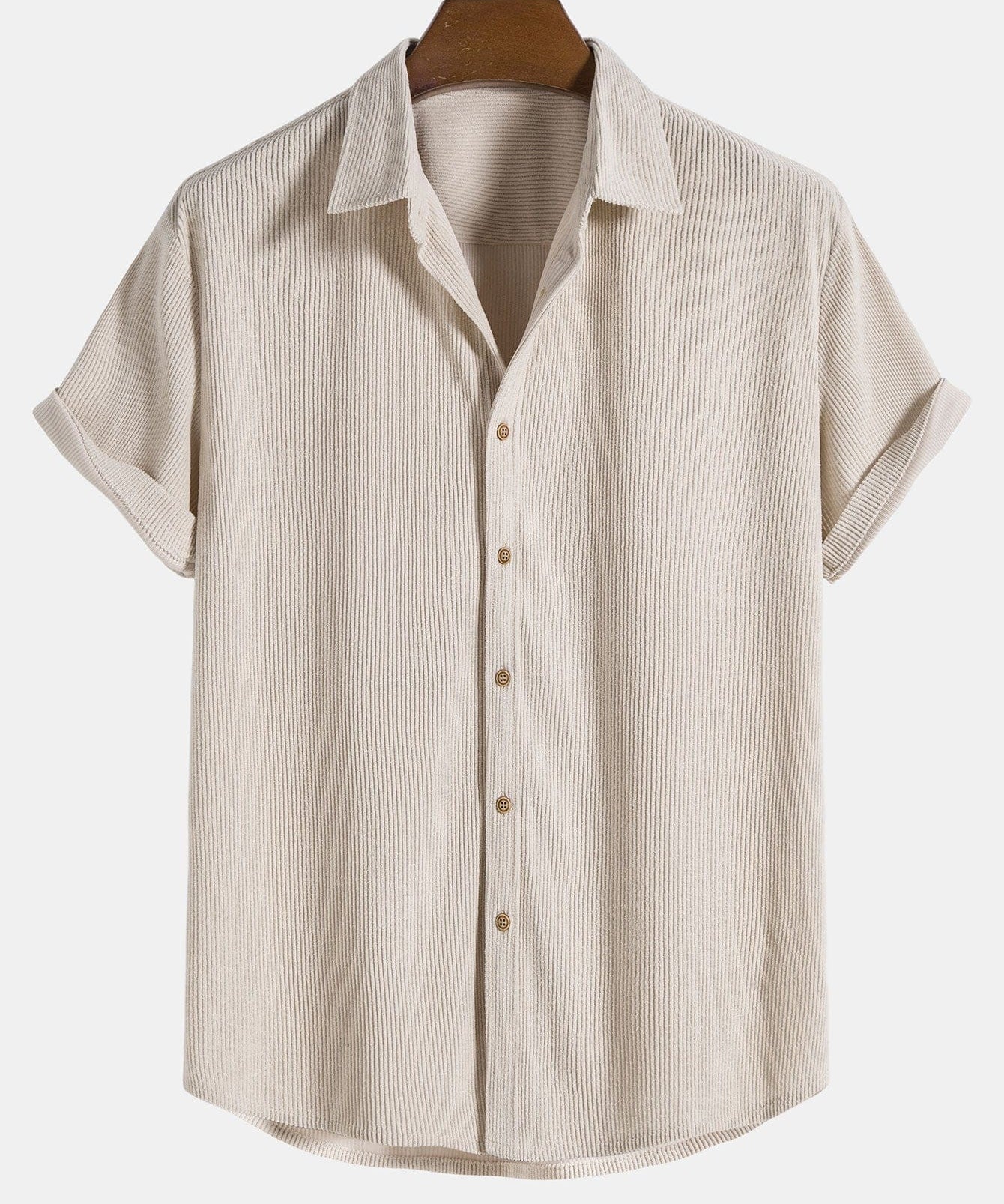 Modinzi mens set Men’s Ribbed Short Sleeve Shirt and Shorts Set – Casual Outfit