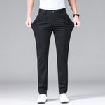 Modinzi Men Trousers black / 32 Men’s Stretch Slim-Fit Trousers – Lightweight Business Casual Pants
