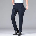 Modinzi Men Trousers Blue / 32 Men’s Stretch Slim-Fit Trousers – Lightweight Business Casual Pants