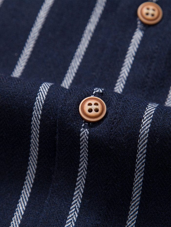 Modinzi mens set Men’s Striped Short Sleeve Shirt and Linen Pants Set – Relaxed Summer Outfit