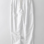 Modinzi mens set Men’s Striped Short Sleeve Shirt and Linen Pants Set – Relaxed Summer Outfit