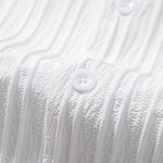 Modinzi mens set Men’s Textured Short Sleeve Shirt and Drawstring Pants Set – Casual Outfit