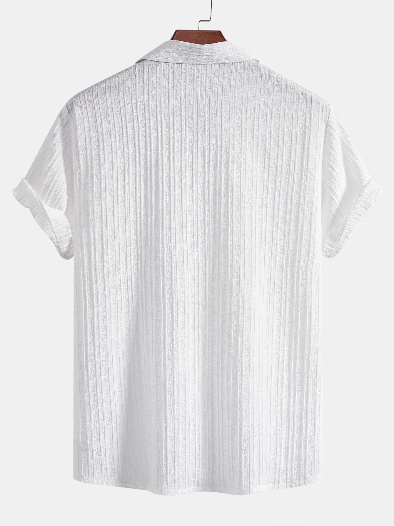 Modinzi mens set Men’s Textured Short Sleeve Shirt and Drawstring Pants Set – Casual Outfit