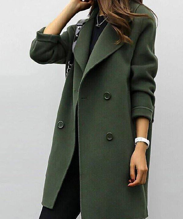 Modinzi Earthy Green / 6 Meridian Modern – Oversized Blazer Coat