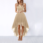 Modinzi Beige Gold / 6 Midnight Waltz – Lace Bodice High-Low Dress