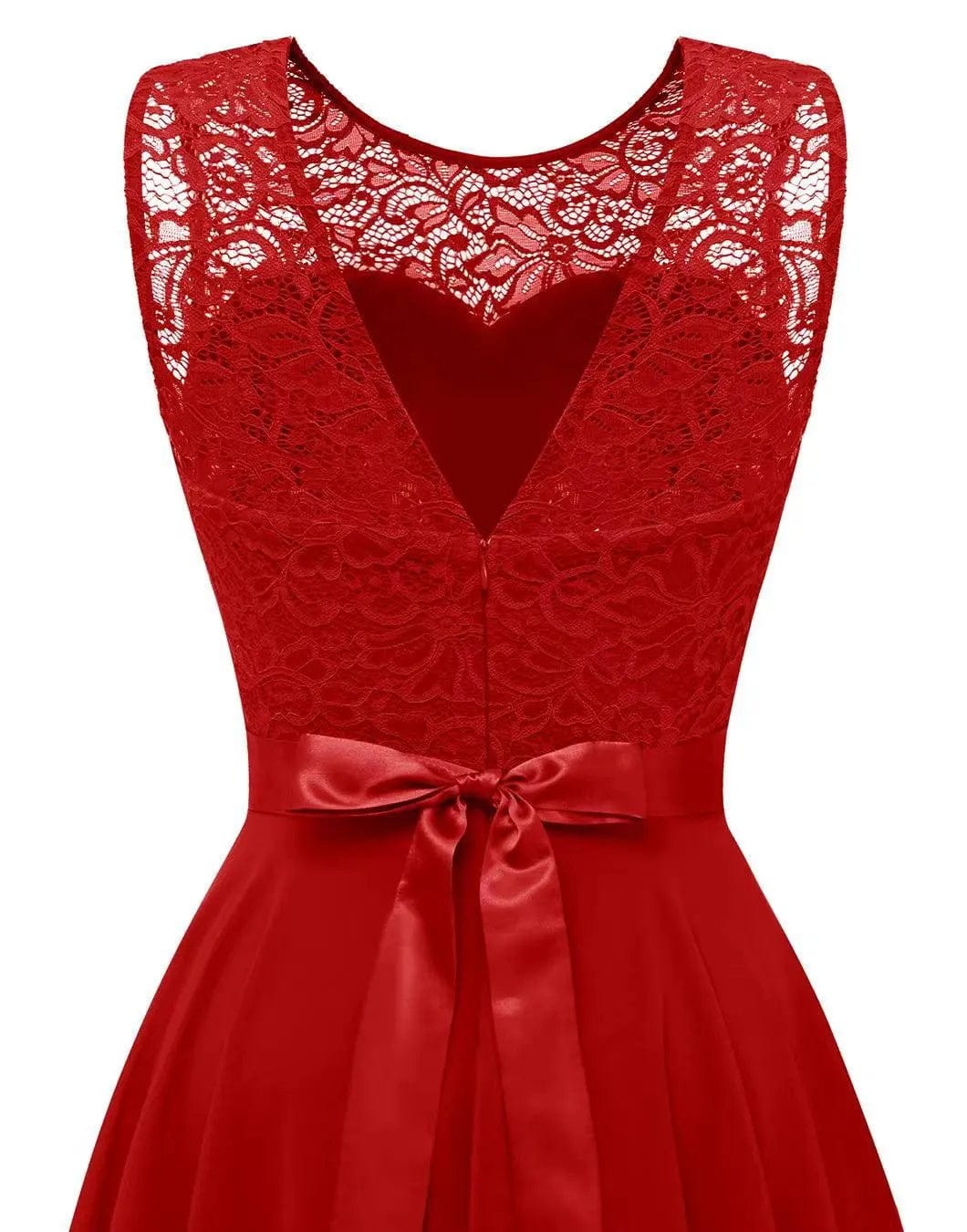 Modinzi Midnight Waltz – Lace Bodice High-Low Dress