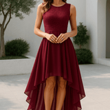 Modinzi Midnight Waltz – Lace Bodice High-Low Dress