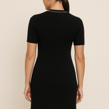 Modinzi Monaco Line – Ribbed Polo Maxi Dress