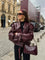 Modinzi Burgundy / 6 (XS) Monarch Frame – Oversized Leather Jacket