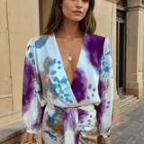 Modinzi Monet Dreams – Watercolour Wrap Dress
