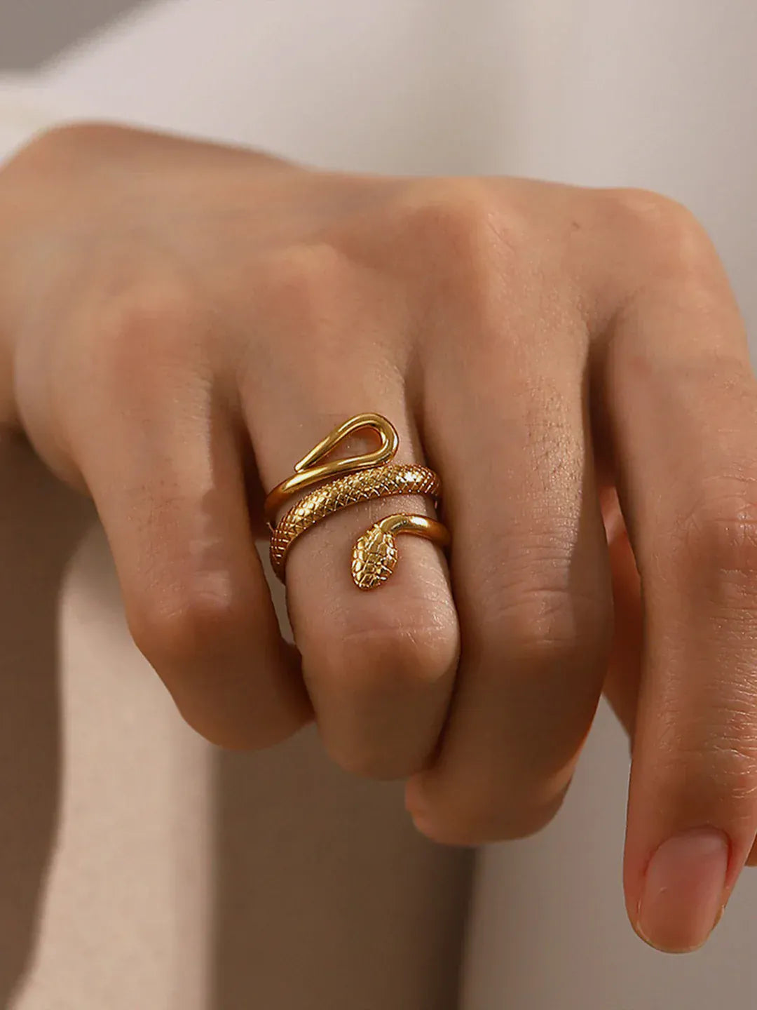 Modinzi Nahla – Serpent Wrap Ring