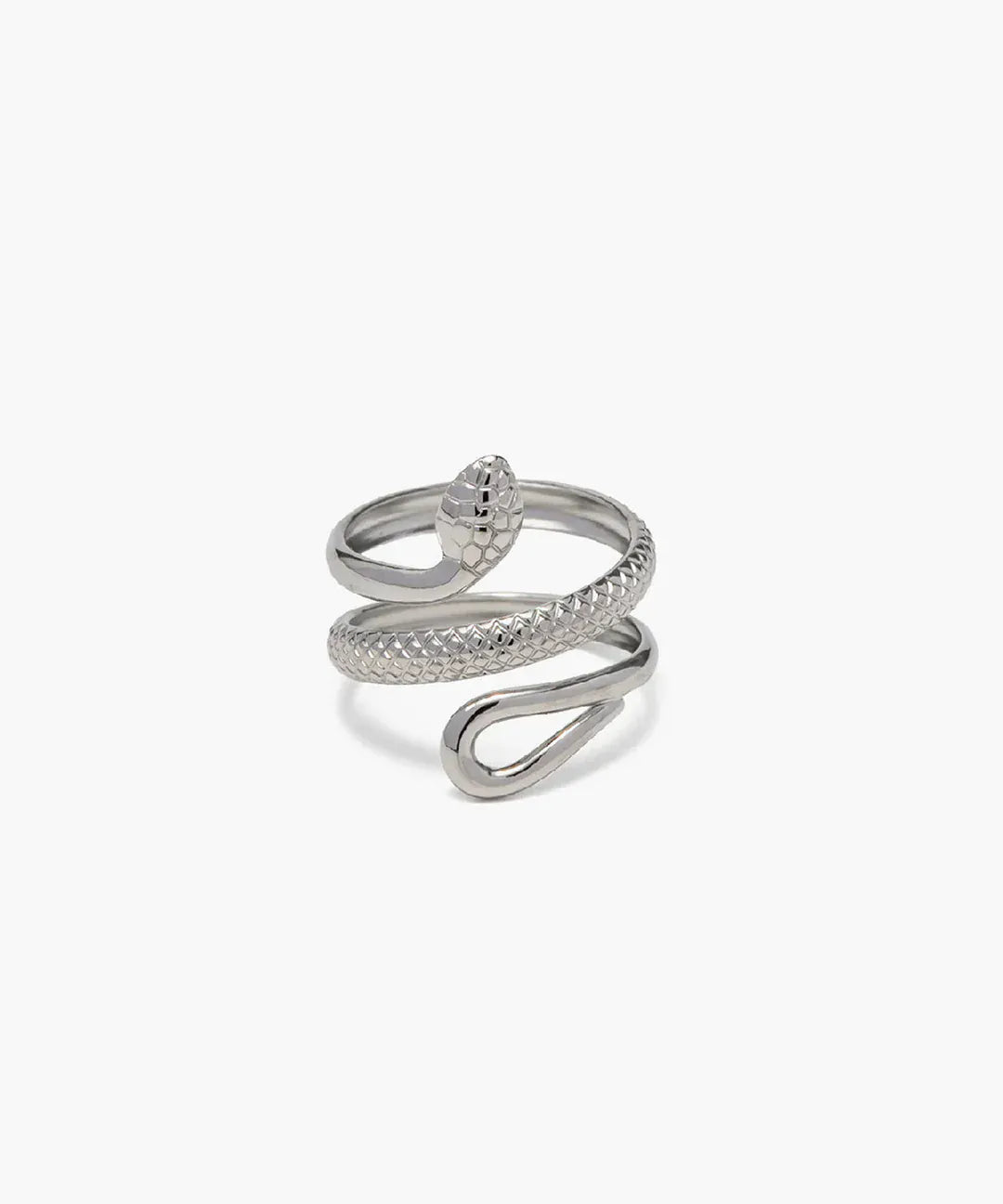 Modinzi Silver Nahla – Serpent Wrap Ring