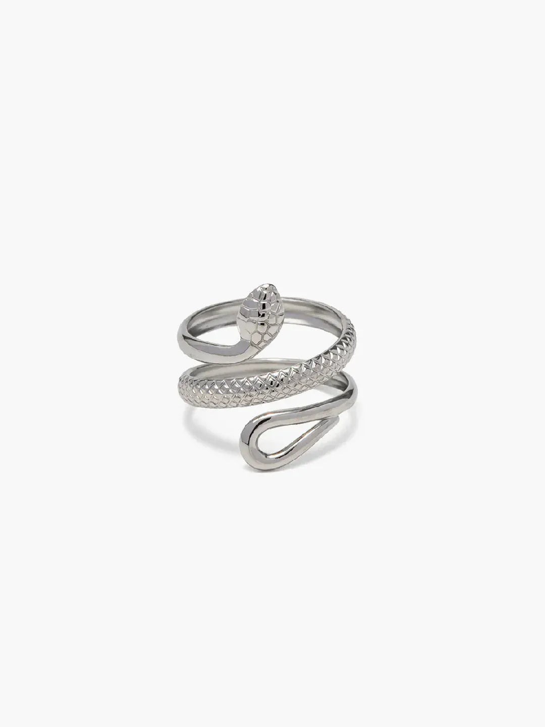 Modinzi Silver Nahla – Serpent Wrap Ring