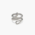 Modinzi Silver Nahla – Serpent Wrap Ring