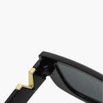 Modinzi black Noir Edge – Slim Rectangle Sunglasse