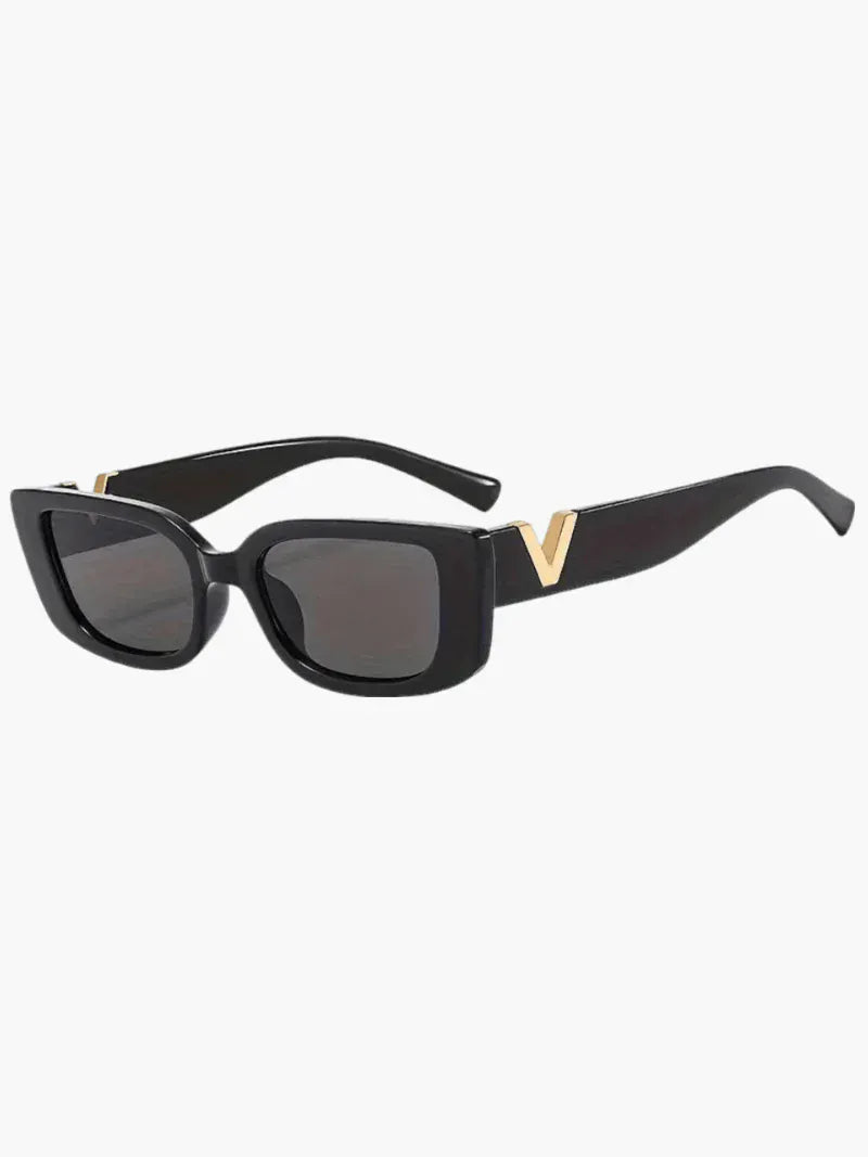 Modinzi black Noir Edge – Slim Rectangle Sunglasse