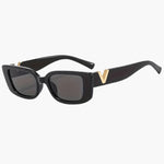 Modinzi black Noir Edge – Slim Rectangle Sunglasse