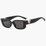 Modinzi black Noir Edge – Slim Rectangle Sunglasse