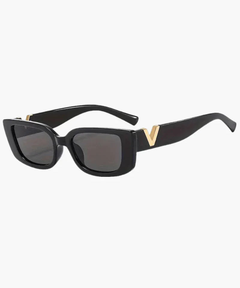 Modinzi black Noir Edge – Slim Rectangle Sunglasse