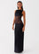 Modinzi Black and Wite / 6 Noir Mystique – Lace Panel Maxi Dress