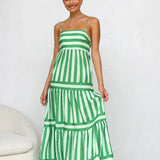 Modinzi Midi dress Playful Whimsy Stripe Midi Dress – Bold Summer Charm