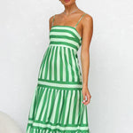 Modinzi Midi dress Playful Whimsy Stripe Midi Dress – Bold Summer Charm