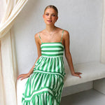 Modinzi Midi dress Playful Whimsy Stripe Midi Dress – Bold Summer Charm